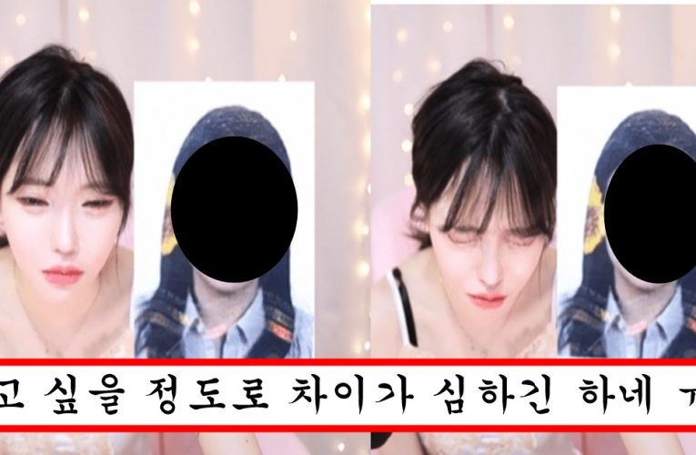 성형 전 사진 시청자들한테 걸려서 성형 전 사진 띄워 놓고 오열하는 여캠